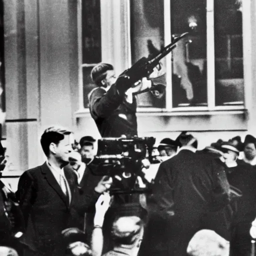 Image similar to the very moment where Kennedy was shot