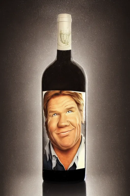 Image similar to 📷 wine cask with steve irwin's face 🍷, made of drink, still image, dynamic lighting, 4 k