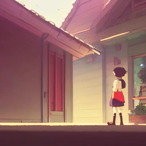 Image similar to our deeds were neither great nor rare, home is where we have to gather grace, detailed, cory loftis, james gilleard, atey ghailan, makoto shinkai, goro fujita, studio ghibli, rim light, exquisite lighting, clear focus, very coherent, plain background