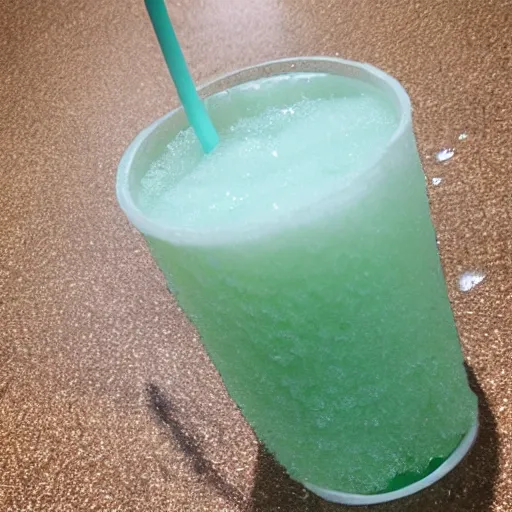 Prompt: mop water slushie amateur photography