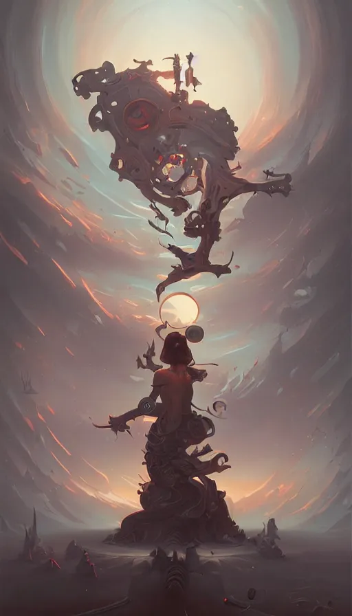 Prompt: techno artwork, by peter mohrbacher