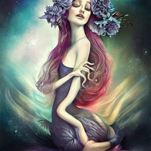 Prompt: lullaby by anna dittmann, full body view