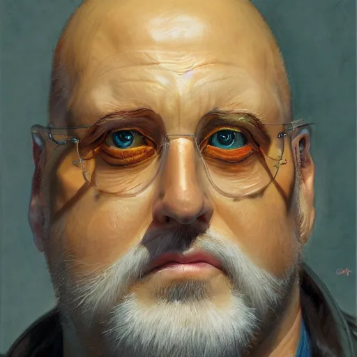 Prompt: The eggman portrait art by Donato Giancola and Bayard Wu, digital art, trending on artstation, 4k