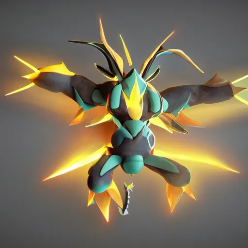 Image similar to legendary pokemon , 3d render , octane , 8k