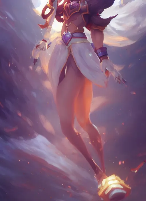 Image similar to playful taliyah, from league of legends, hyper detailed, digital art, trending in artstation, cinematic lighting, studio quality, smooth render, unreal engine 5 rendered, octane rendered, art style by klimt and nixeu and ian sprigger and wlop and krenz cushart