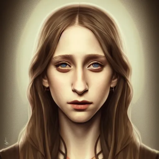 Image similar to in the style of halim ghodbane, artgerm, beautiful taissa farmiga, elegant pose, middle shot waist up, steampunk full color range, symmetrical face symmetrical eyes, cinematic lighting, detailed realistic eyes, short neck, insanely detailed and intricate elegant