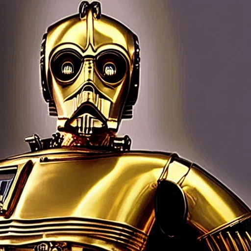 Image similar to mark hamill as c - 3 po