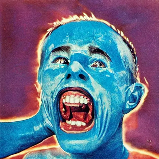 Image similar to Finnish art of exploding blue teeth