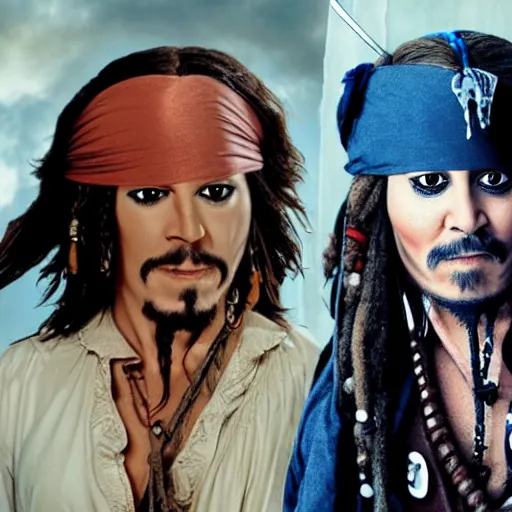 Prompt: mike myers as captain jack sparrow