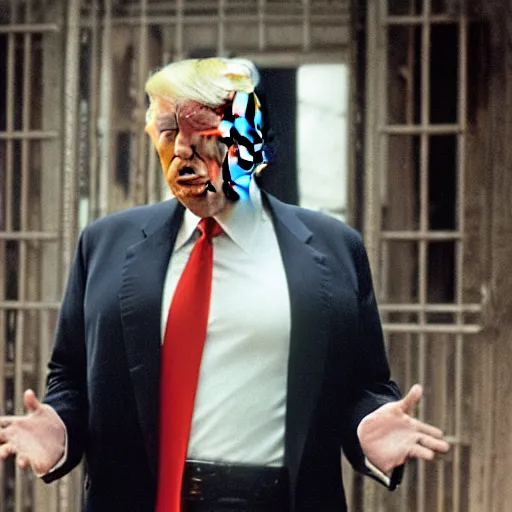 Image similar to still of donald trump in escape from elcatraz