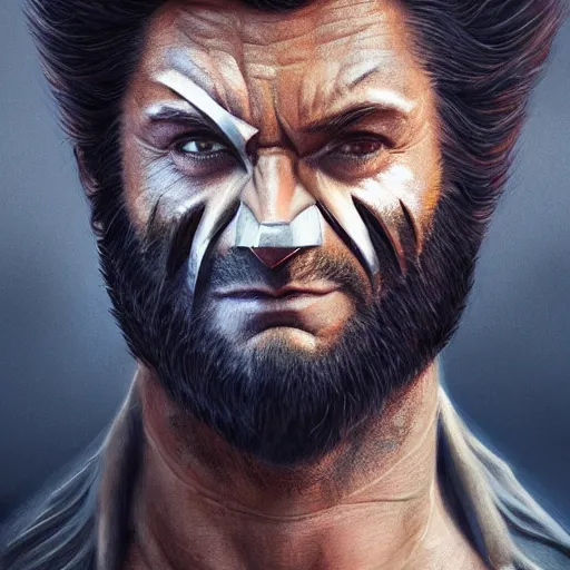 Prompt: wolverine in costume mask starring into the camera, fixed eyes, cinematic, surreal, dramatic lighting, face, detailed, intricate, elegant, highly detailed, digital painting, artstation, chalk, concept art, smooth, sharp focus, illustration, art by sam spratt,