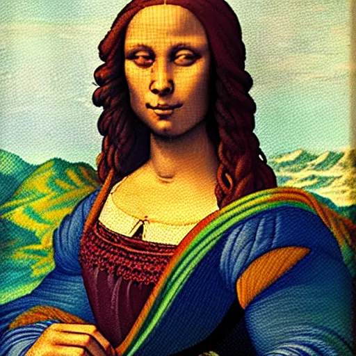 Image similar to DaVinci painting discovered - Moana Lisa