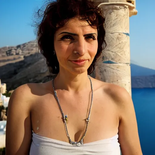 Image similar to photo the most beautiful portrait Greece woman close up, 50mm