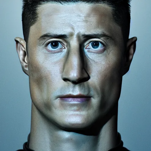 Image similar to hyperrealistic robert lewandowski, by istvan sandorfi & thomas eakes & xiang duan, perfect facial symmetry, dim volumetric cinematic lighting, photorealistic, 8 k octane comprehensive render, post - processing, extremely hyper - detailed, intricate, lifelike texture, epic composition, masterpiece, identical to real robert lewandowski, stunning,