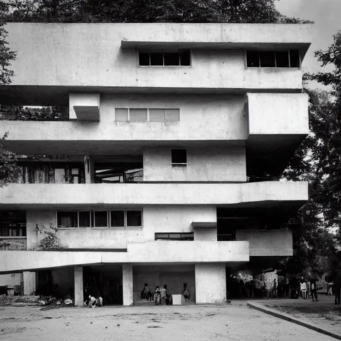 Prompt: building designed by corbusier