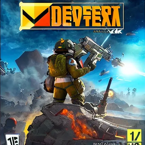 Image similar to video game box art of a game called meteor defense, 4 k, very detailed cover art.