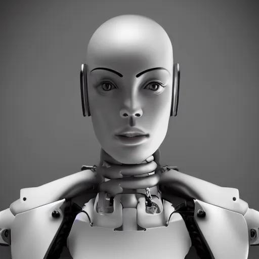 Image similar to female humanoid android, high quality, studio photo, 8 k resolution