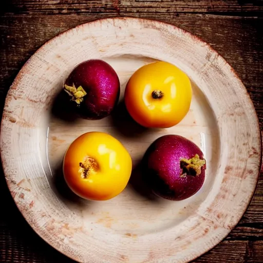 Image similar to Beatiful food photography of Cepelinas on a plate, on a wooden table, sun light on the food