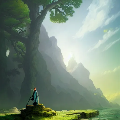 Prompt: A white mafia man with a green aura surrounding his entire body by andreas rocha and john howe, and Martin Johnson Heade, featured on artstation, featured on behance, golden ratio, ultrawide angle, f32, well composed, cohesive.69:1