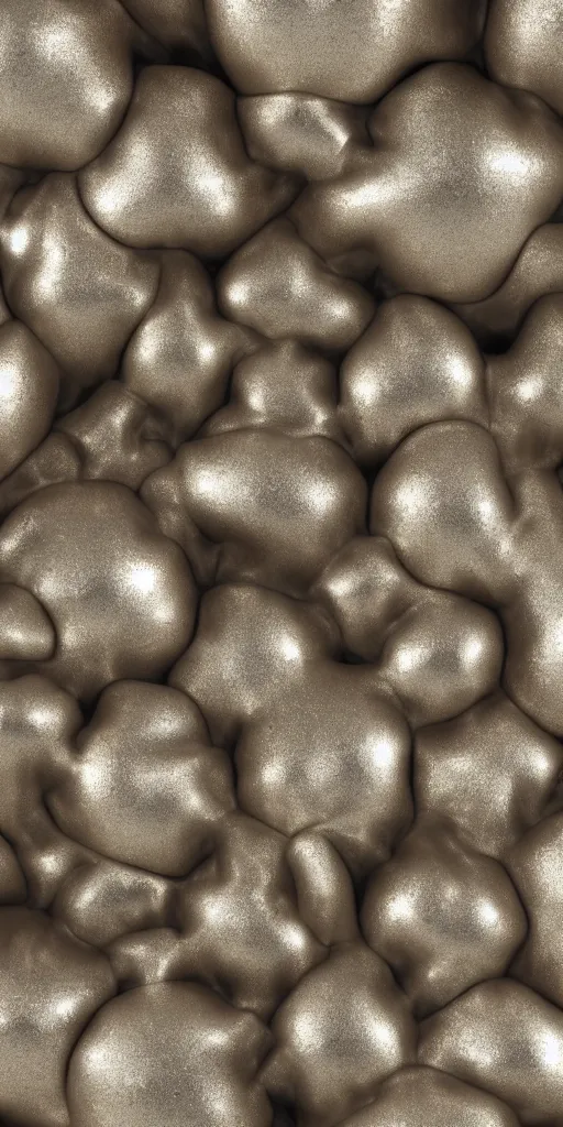 Image similar to a photorealistic render of a metallic rubiccubesolid sculpture, made of liquid metal, c 4 d, by zhelong xu and ernst haeckel, wide angle, hyper realistic, plain background, 8 k, volumetric lightning, octane render