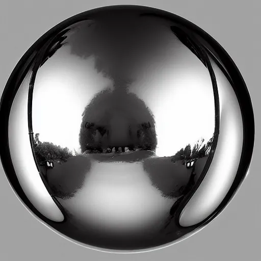Prompt: reflective spheres by jason de graaf