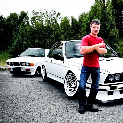 Image similar to angel Jayson Stethem hold in his arm BMW e30