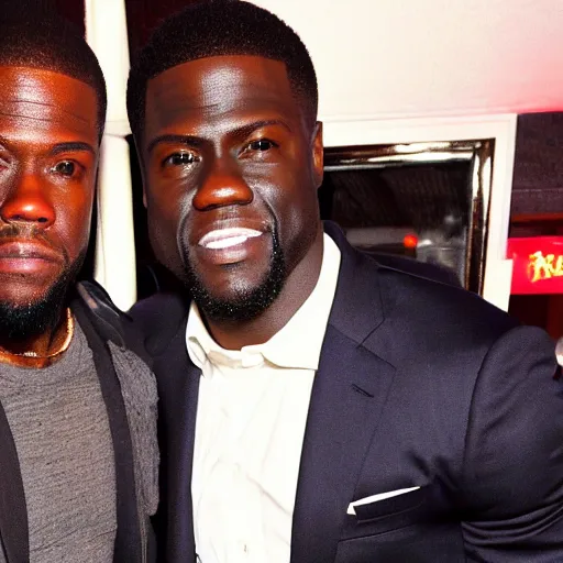 Image similar to kevin hart has dinner with kevin hart and kevin hart