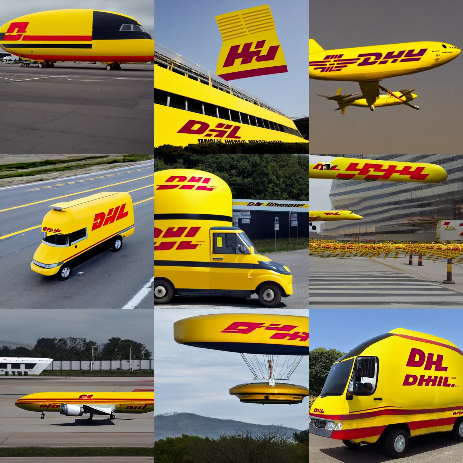 Prompt: dhl ufo