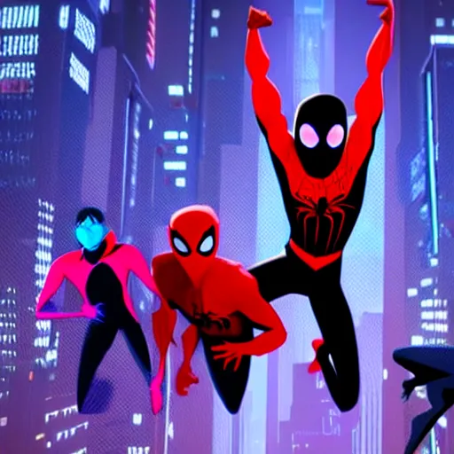 Prompt: into the spider verse