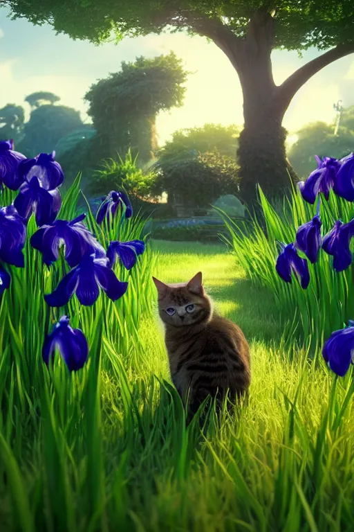 Prompt: a cat from meme looking at the most beautiful thing in the world, wide irises, pixar, volumetric lighting, epic composition, hyper detailed, ultra realistic, sharp focus, octane render, volumetric, ray tracing, artstation trending, cgsociety, sense of awe, 4 k