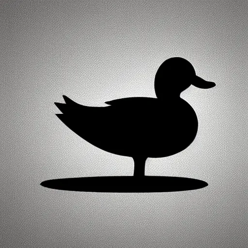 Image similar to a duck, modern, pictorial mark, iconic logo symbol