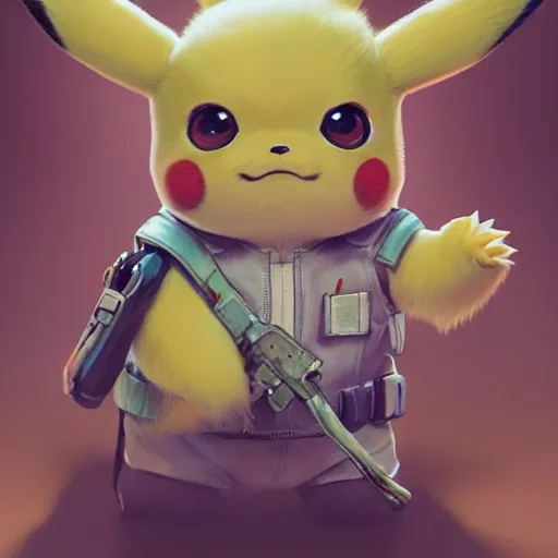 Prompt: detective pikachu, horror novel fantasy artwork epic detailed and intricate digital painting trending on artstation by wlop octane render