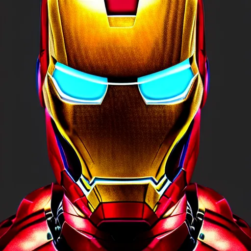 Image similar to a portrait of iron man as a scary zombie with his mask and flesh ripped highly detailed, digital photo, hdri, by christopher bretz and john carpenter, vivid colors, high contrast, 8 k resolution, intricate, photorealistic, smooth, psychedelic color scheme, concept art, award winning, cg society contest winner