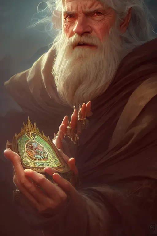 Prompt: photography of old wizard, deep focus, d & d, fantasy, intricate, elegant, highly detailed, digital painting, artstation, concept art, matte, sharp focus, illustration, hearthstone, art by artgerm and greg rutkowski and alphonse mucha