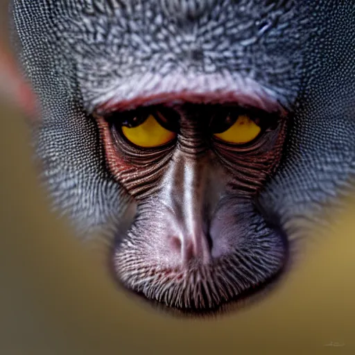 Image similar to a monkeybird, surreal, animal photography, uhd, 8k,