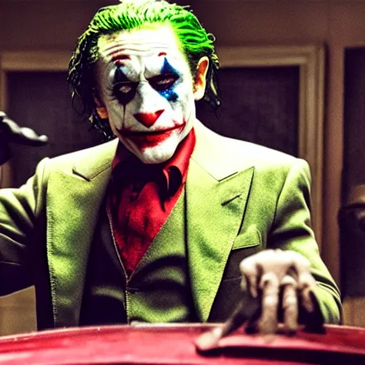Image similar to film still of Robert Deniro as joker in the new Joker movie
