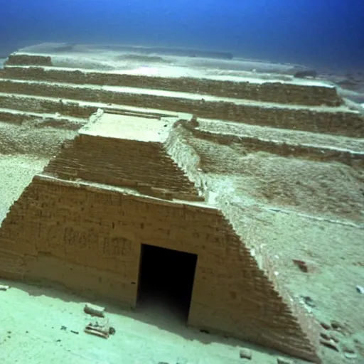 Image similar to Egypt pyramids underwater