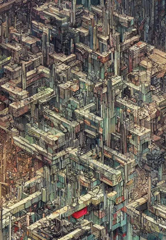 Image similar to [Underground city with checkered!! flags, brutalism! and little mushrooms. Propaganda!!! poster!!!!!, intricate, elegant, highly detailed, digital painting, artstation, concept art, matte, sharp focus, illustration, art by Enki Bilal and Moebius]