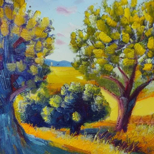 Prompt: Provence côte d'azur. Landscape oil painting