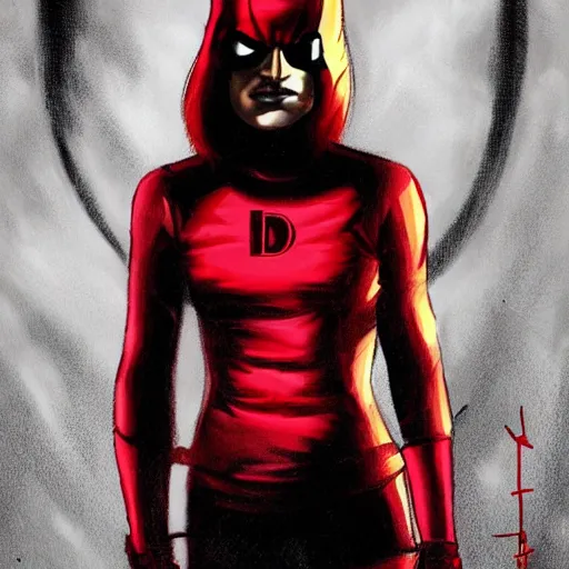 Prompt: female daredevil