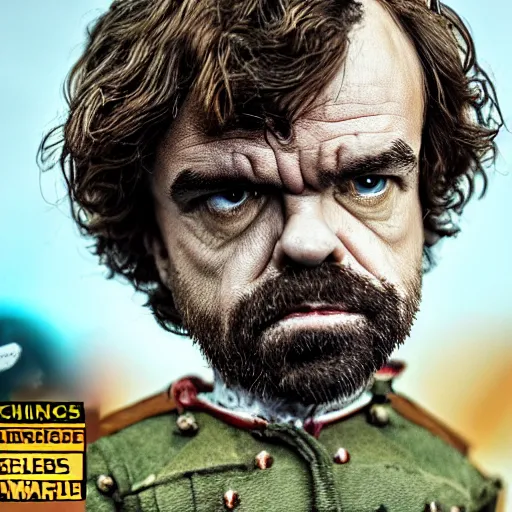 Image similar to peter dinklage by terry gilliam, hd, detailed, 4 k, award winning, cartoon