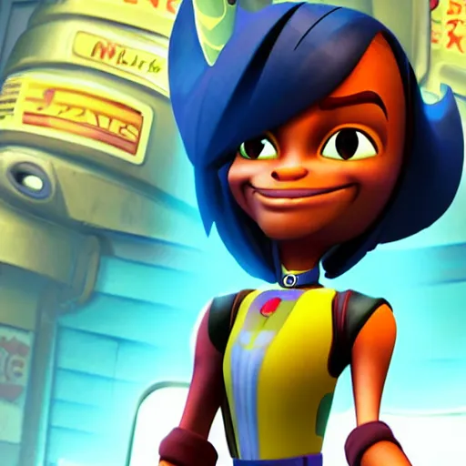 Image similar to penny proud in the ratchet and clank universe