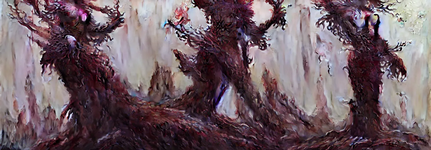 Image similar to Goddess of the forest, trending on Artstation, Greg Rutkowski, Wayne Barlowe