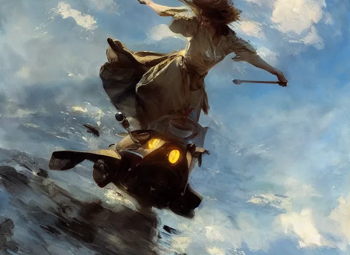 Prompt: oil painting of swift flying, art by anders zorn, wonderful masterpiece by greg rutkowski, beautiful cinematic light, american romanticism by greg manchess, creation by tyler edlin