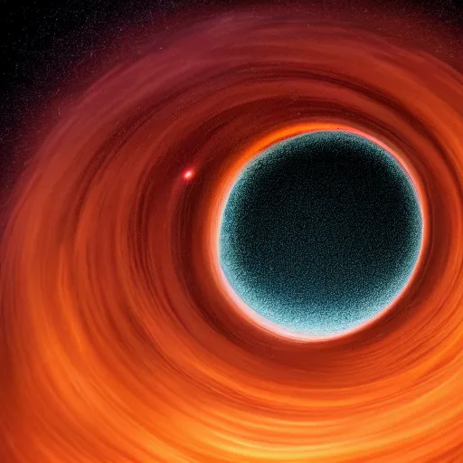 Image similar to black hole 4 k award - winning photograph