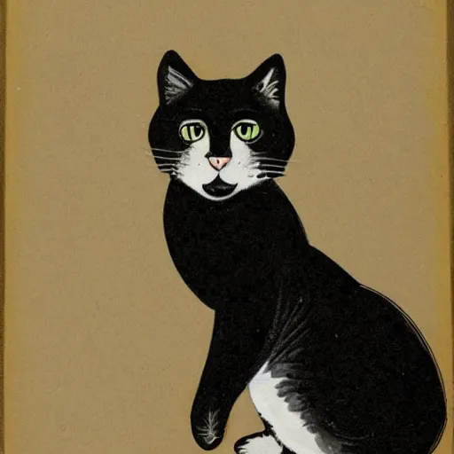 Image similar to caricature of a cat