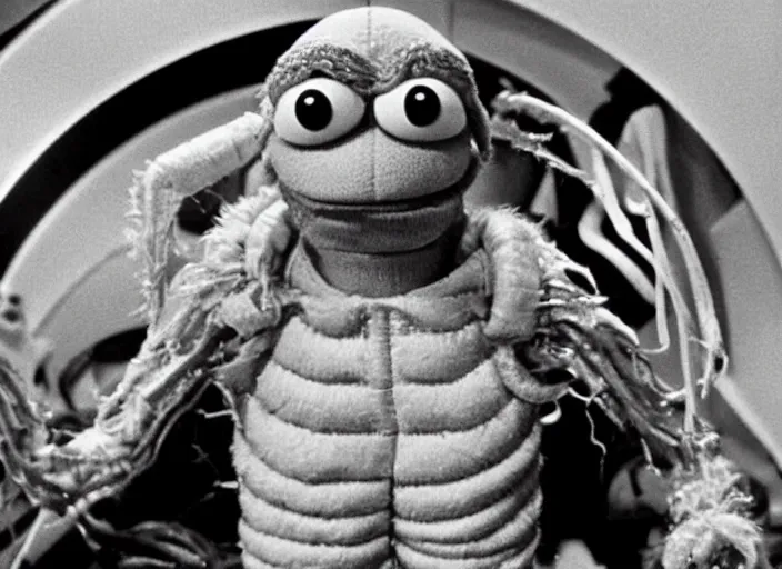 Prompt: alien from the 1 9 8 2 science fiction film muppet john carpenter ’ s the thing