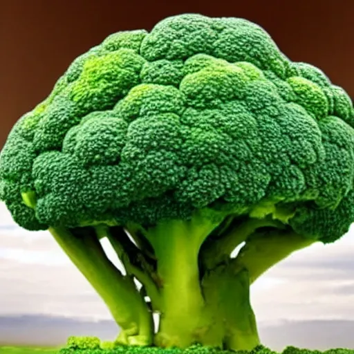 Image similar to the fusion between a broccoli and a sheep, broccoli sheep