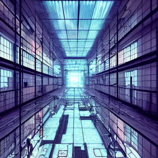 Prompt: cyberpunk prison