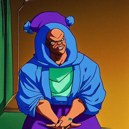 Prompt: Shaq cosplaying as Piccolo from Dragon Ball Z archival Smithsonian institution photography by Wes Anderson colorized